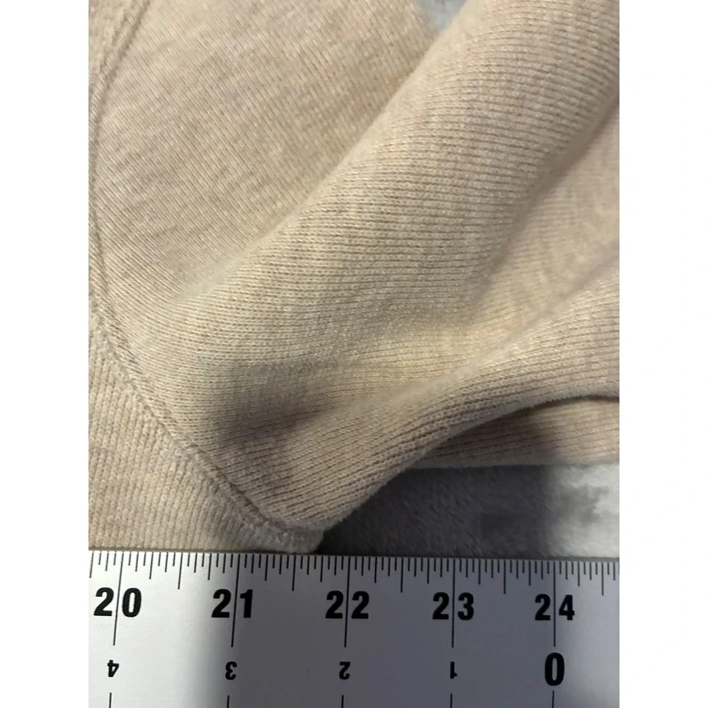 Polo Ralph Lauren Mens Tan Shawl Collar Button Pullover Sweatshirt M Green Pony